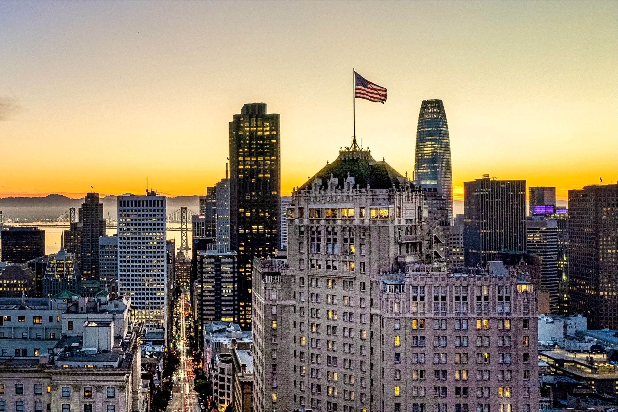 Night view of San Francisco